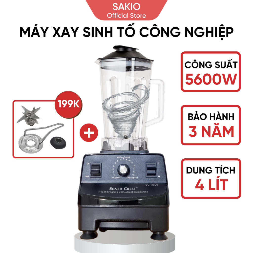 Máy Xay Công Nghiệp SAKIO - SILVER CREST SC 3899