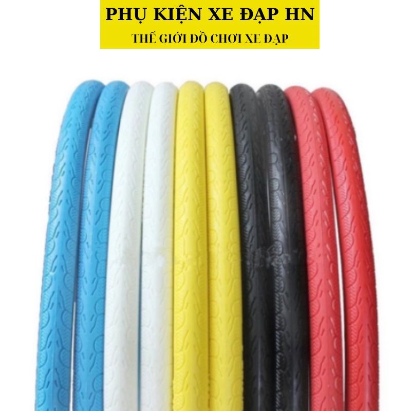 Lốp xe đạp đặc không săm màu đen kích thước 700*23c