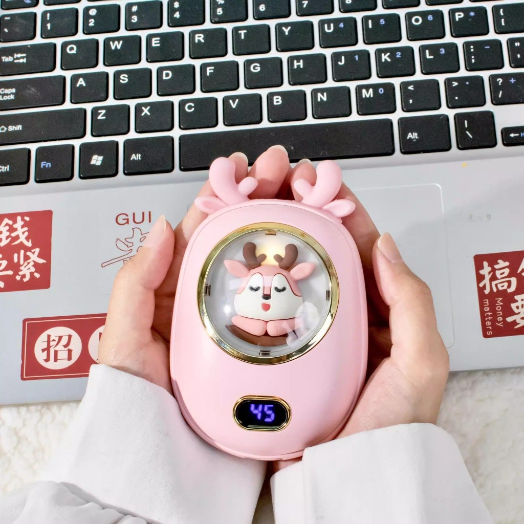 Máy Sưởi Ấm Mini Cầm Tay,Sưởi Bụng,Làm Ấm Nhanh 3 Mức Nhiệt,Kèm Sạc Dự Phòng,Chính Hãng ANLTECLINSING