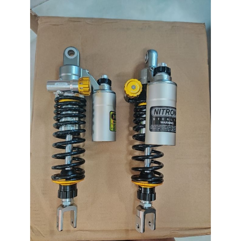 💥 TĂNG CHỈNH THẬT 💥 Phuộc sau Nitron bình dầu kèm tăng chỉnh áp suất gắn Vario Shmode Vision mới Mio Janus Grande...