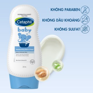 Sữa tắm gội Cetaphil cho bé 0m+