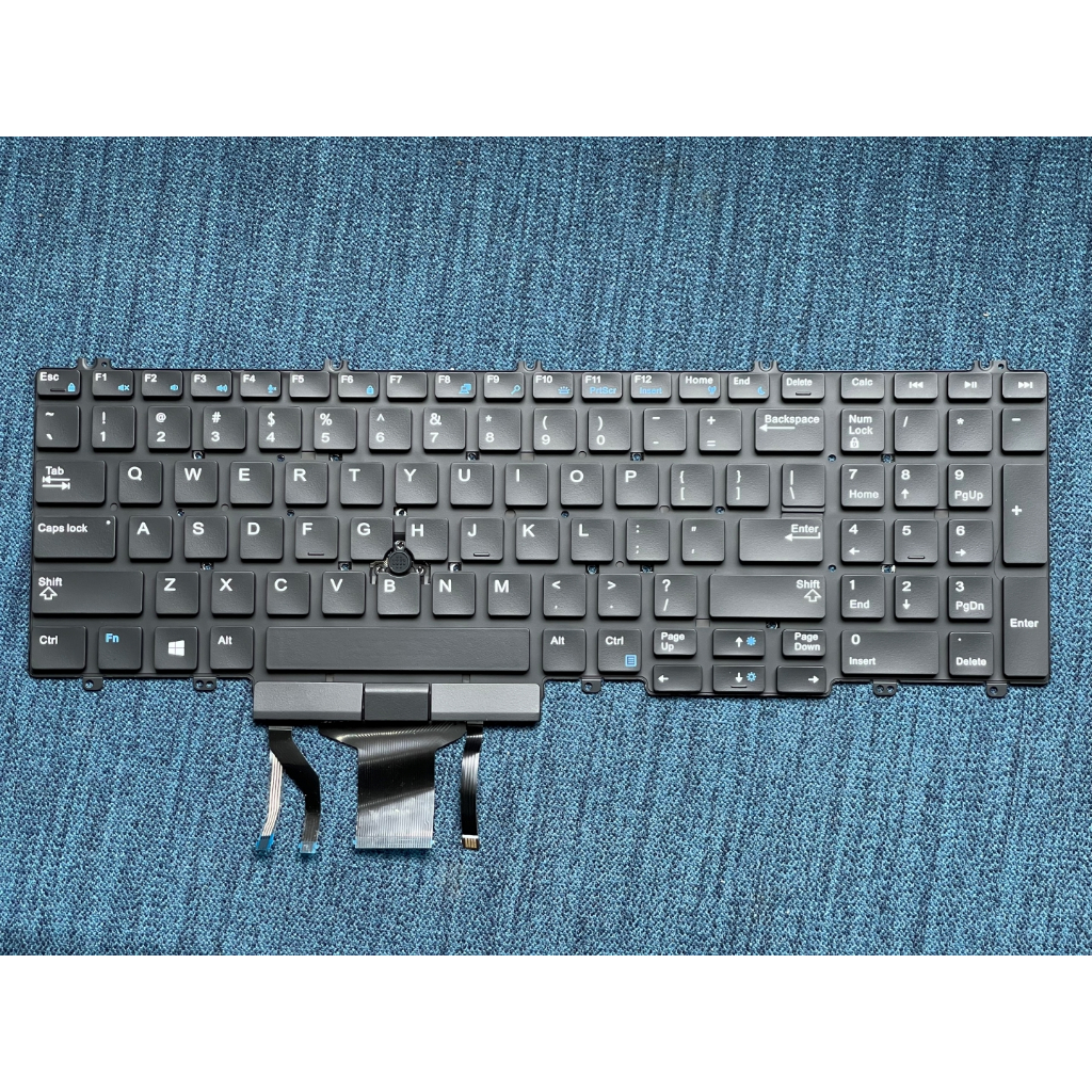 Bàn Phím Laptop Dell Precision 7530 7540 7730 7740 US CÓ CHUỘT LED