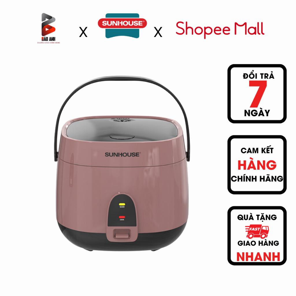 Nồi cơm điện 1.8L SUNHOUSE SHD8627 - Bảo hành chính hãng 12 tháng
