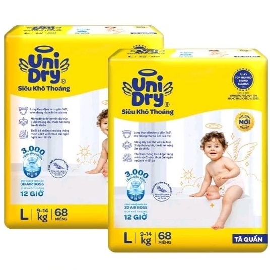Combo 2 tã quần Unidry M76/L68/XL60/XXL54
