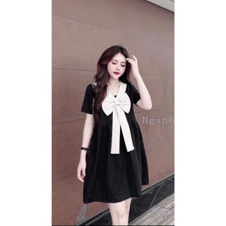 Váy bầu cao cấp chất lụa hàn💕siêu mát siêu mềm siêu mịn💕thiết kế sang chảnh cho mẹ bầu☘️đầm bầu free size 43~68kg