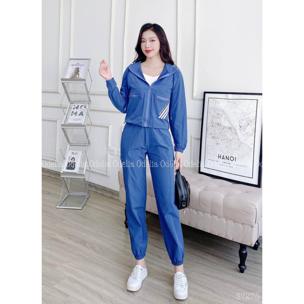 Set bộ thể thao su gió Odelia, kèm áo trong - S7275