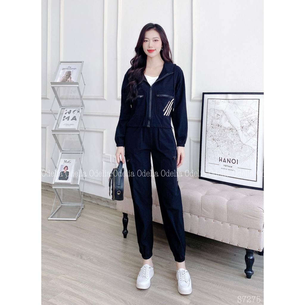 Set bộ thể thao su gió Odelia, kèm áo trong - S7275