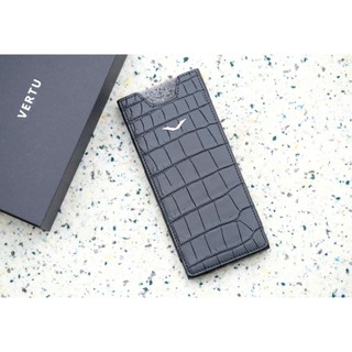 Bao da cá sấu da thật nhập khẩu cho điện thoại vertu Meta/Vertu Meta 2