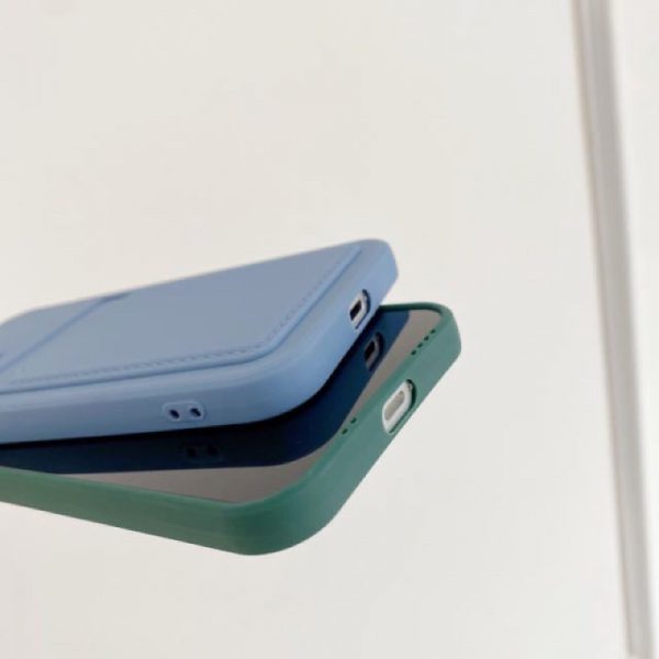 🔥ĐỰNG THẺ🔥 Ốp IPhone 13 Promax dẻo mềm màu kẹo kiêm ngăn đựng thẻ cho iphone full mã nhiều màu