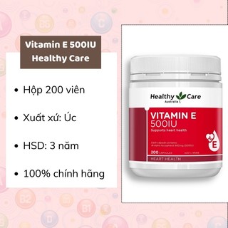 Vitamin E Healthy Care Úc 200 viên