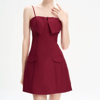 MAYBI Đầm mini ôm pho xéo phối vạt kiểu