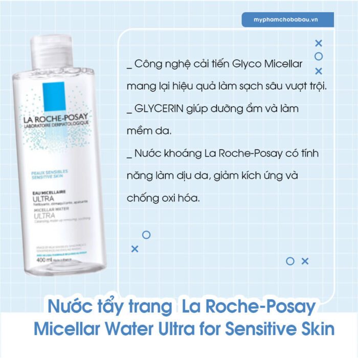 Nước Tẩy Trang La Roche Posay 400ml Da Dầu Da Và Nhạy Cảm