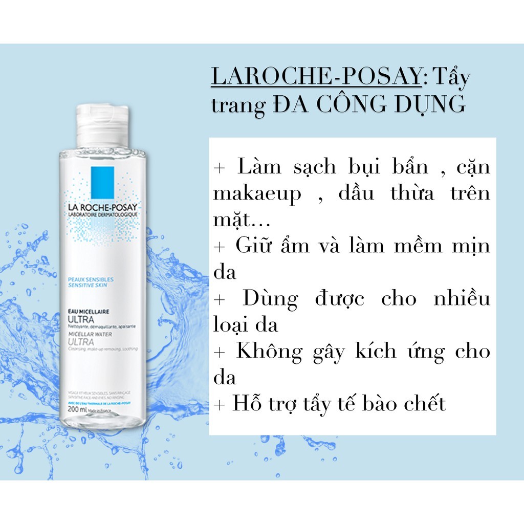Nước Tẩy Trang La Roche Posay 400ml Da Dầu Da Và Nhạy Cảm