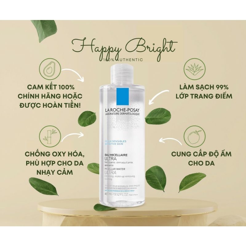 Nước Tẩy Trang La Roche Posay 400ml Da Dầu Da Và Nhạy Cảm