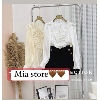 Áo sơ mi voan cổ V Sang Chảnh