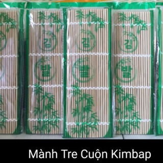 Mành tre nan tròn làm kimbap, sushi, cơm cuộn hàng loại 1