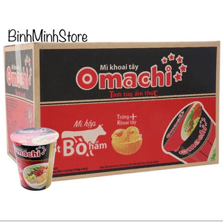 Thùng mỳ ly omachi bò hầm 24 ly 68g