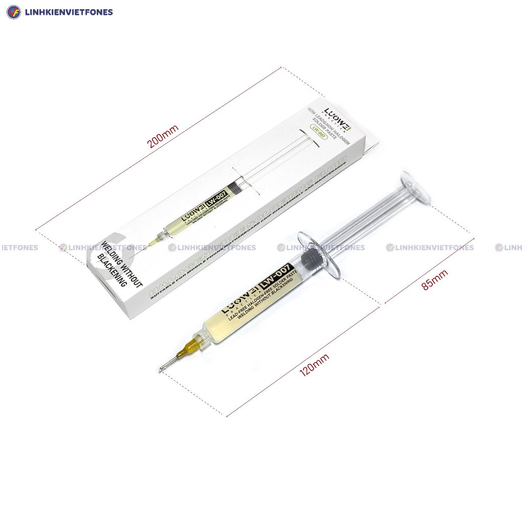 Mỡ hàn kỹ thuật LW, hộp mỡ hàn LW-309, ống xilanh mỡ hàn LW-007