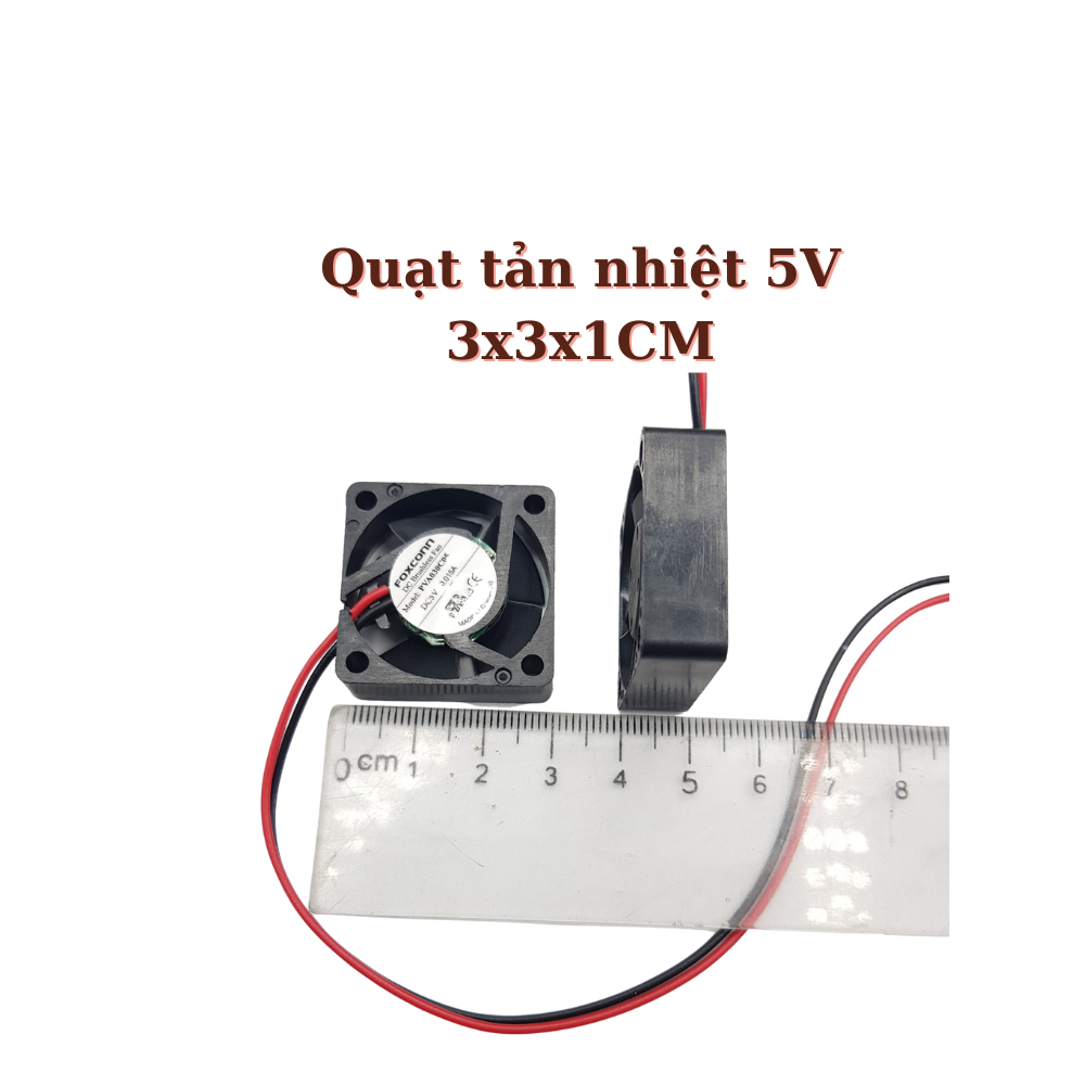 FAN 3CM Quạt tản nhiệt 5V 3CM quạt 5V 3x3x1CM 3010 cho thiết bị điện tử ShopThongMinh5.0