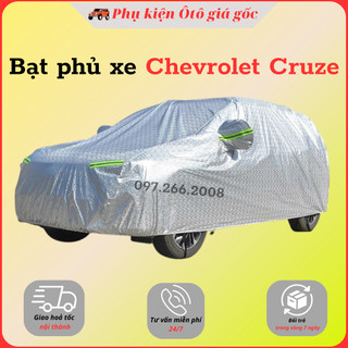 Bạt che phủ xe Chevrolet Cruze - Hàng 3 lớp tráng nhôm chống nóng, chống xước, chống nước cao cấp