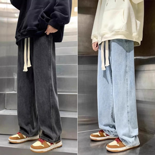 NEW Quần jean nam Ống Rộng baggy quần bò nam jeans cao cấp xanh đen