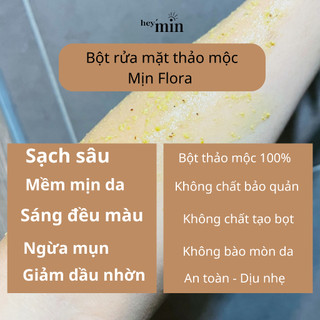 Bột rửa mặt thảo mộc trắng da 100g HandMade