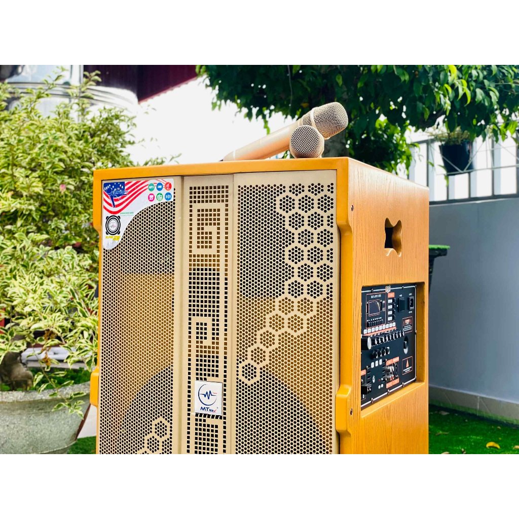 Loa Kéo MTMAX Z1000Pro 3 Đường Tiếng, Bass35 Kèm 2 Micro Không Dây Cao Cấp Bảo Hành 12 Tháng