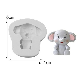 Khuôn silicon hình chú voi nhỏ