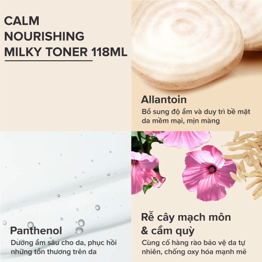 Nước cân bằng dịu nhẹ cho da nhạy cảm Paula's Choice Calm Nourishing Milky Toner 118ml