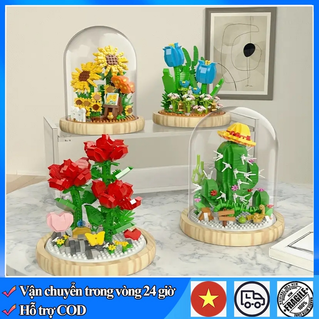 Quà tặng lego hoa hướng dương lego hoa hồng lắp ráp lego đồ chơi lắp ráp quà tặng sinh nhật người yêu