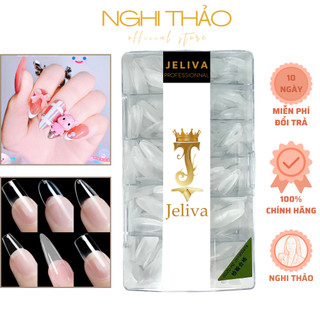 Móng úp tay nhám jeliva b hộp 500 móng nghi thảo