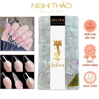 Móng úp tay jeliva hộp 500 móng nghi thảo