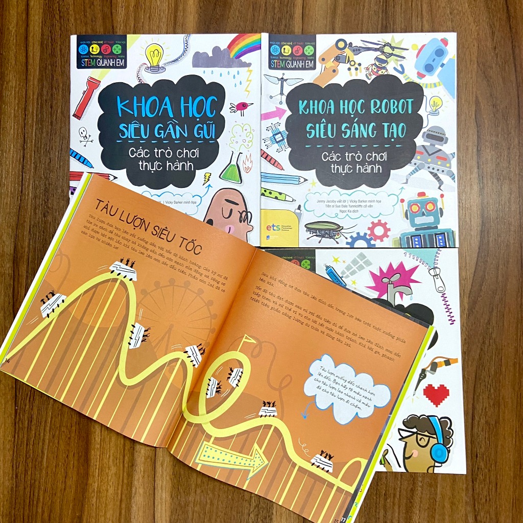 Combo Sách Stem Quanh Em: Kỹ Thuật Siêu Đơn Giản,Công Nghệ Siêu Thông Minh, Khoa Học RoBot Siêu Sáng Tạo, Khoa Học