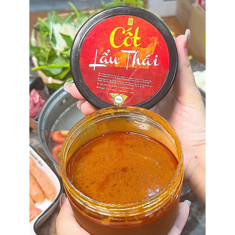 Cốt lẩu thái Tomyum chua cay loại cô đặc (hộp 500gram nấu 2 nồi) chuẩn vị thái siêu ngon