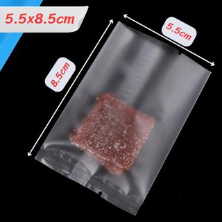 Set túi bóng hàn miệng đựng trà hoa bánh kẹo trắng trơn size 5.5 x 8.5 cm combo 100 túi bóng đóng trà hoa bánh kẹo