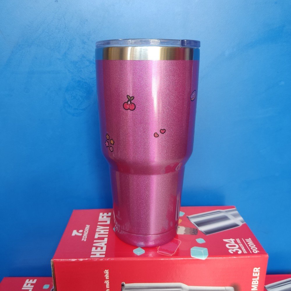 Bao Đổ Mồ Hôi - Ly Giữ Nhiệt Inox 304 7 Zonorm Dung Tích 900ml - Bộ Sản Phẩm