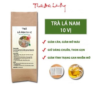 Trà lá nam 10 vị, hỗ trợ giảm cân hiệu quả, bịch 30 túi lọc - Lãn Ông