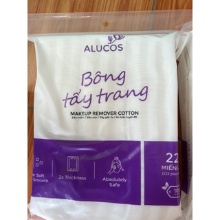 Bông Tẩy Trang Alucos 222 miếng dày dặn