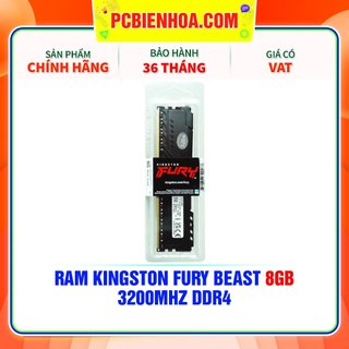 [Mã SPHACL7 giảm 6% đơn 1TR2] RAM KINGSTON FURY BEAST 8GB 3200MHZ DDR4