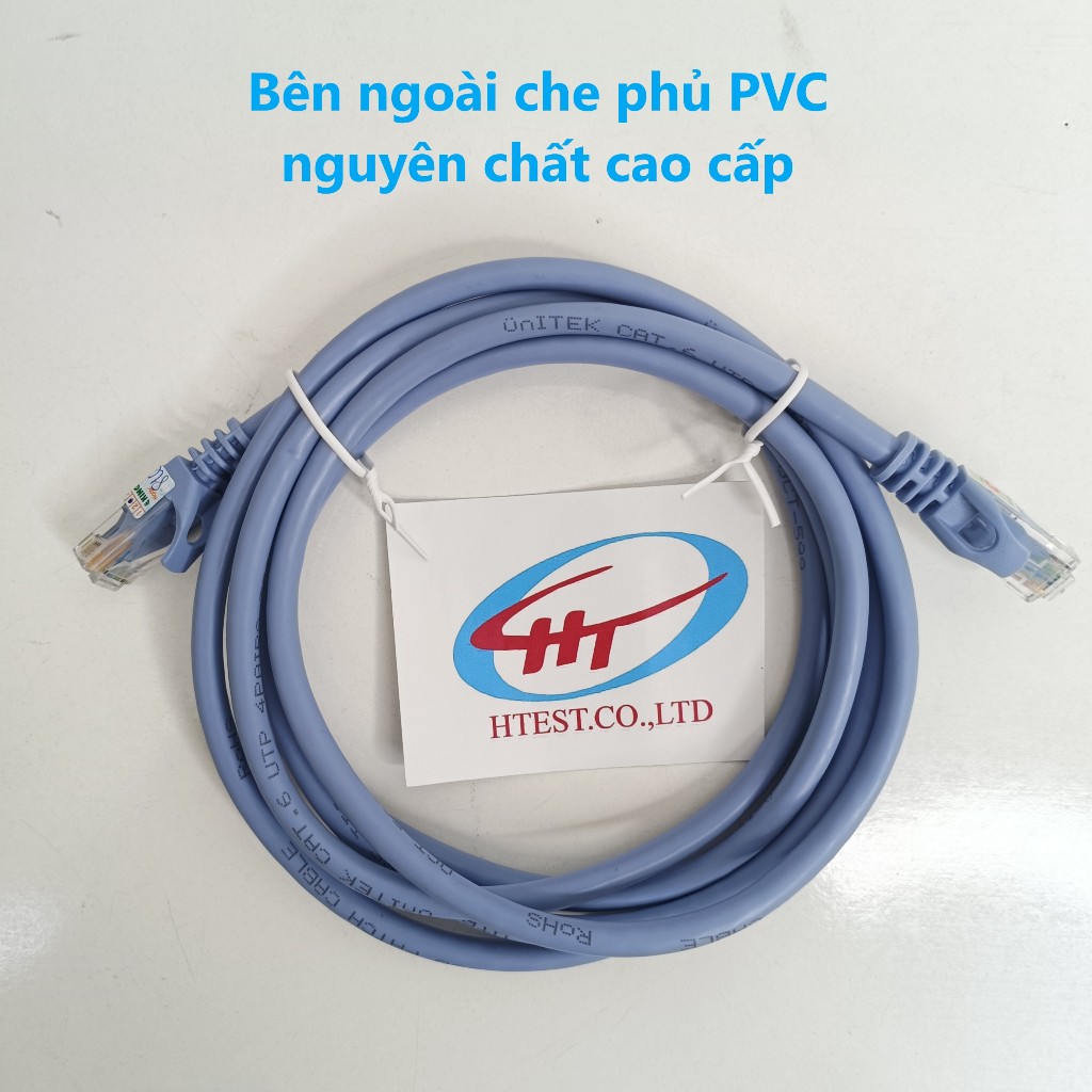 Dây cáp mạng UTP 2m 3m 5m 10m 15m Cat 6 Unitek - C18133BL - Hàng chính hãng