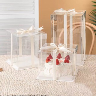 Hộp Nhựa Trong Suốt 3 Chi Tiết Đựng Quà Tặng Lưu Niệm Đựng Bánh Sinh Nhật