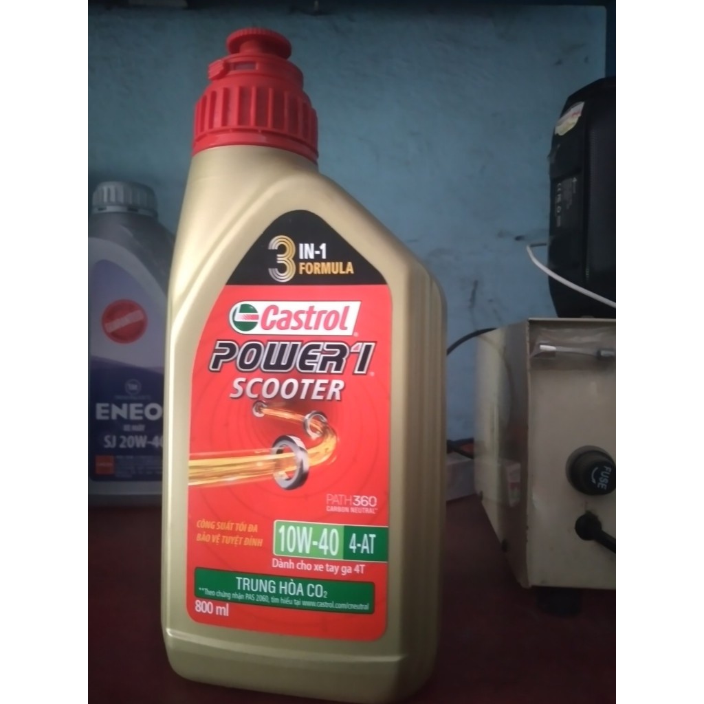 Nhớt Castrol Power  Scooter 10W40 dành cho xe ga hàng chính hãng