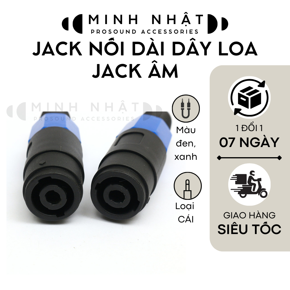 Jack rắc loa sân khấu âm , nối dài dây loa,rắc speakon cái . Loại hàn dây
