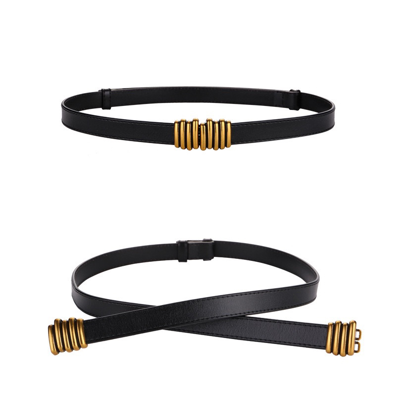 Đai Váy Nữ/ Thắt Lưng Dây Da PU bản nhỏ 1.5cm khoá điều chỉnh Cao Cấp Thiết Kế Hiện Đại Dễ Thương