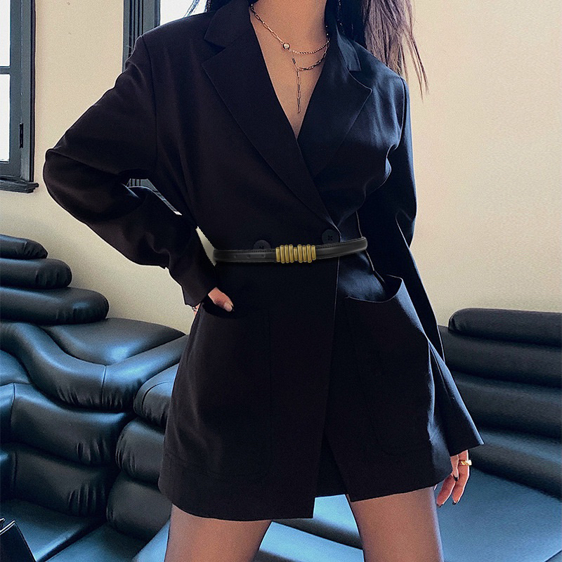 Đai Váy Nữ/ Thắt Lưng Dây Da PU bản nhỏ 1.5cm khoá điều chỉnh Cao Cấp Thiết Kế Hiện Đại Dễ Thương