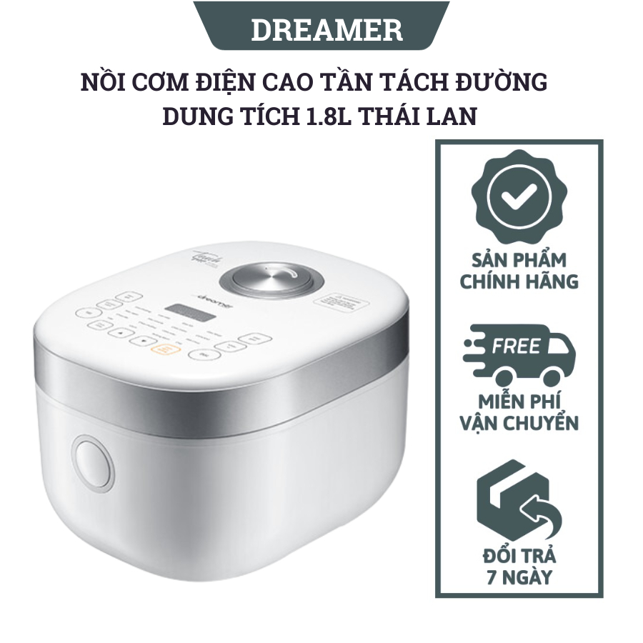 Nồi cơm điện cao tần giảm tách đường DREAMER 1.8L, công nghệ vi áp