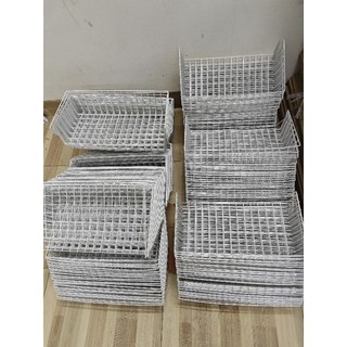 COMBO 2 GIỎ CÀI LƯỚI SẮT TRANG TRÍ (KT 40*20*10cm)