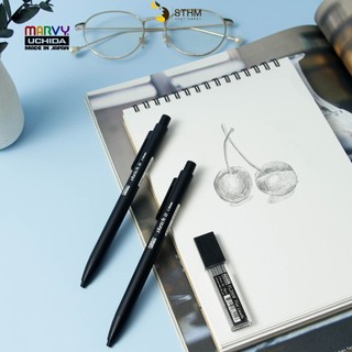 Bút Chì Bấm Marvy Uchida FL200 Ngòi dẹp 2mm-Ngòi mềm, không gây xướt giấy khi vẽ