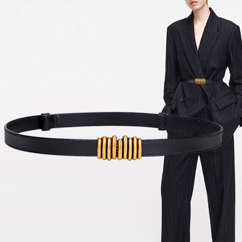 Đai Váy Nữ/ Thắt Lưng Dây Da PU bản nhỏ 1.5cm khoá điều chỉnh Cao Cấp Thiết Kế Hiện Đại Dễ Thương