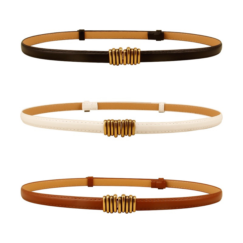Đai Váy Nữ/ Thắt Lưng Dây Da PU bản nhỏ 1.5cm khoá điều chỉnh Cao Cấp Thiết Kế Hiện Đại Dễ Thương